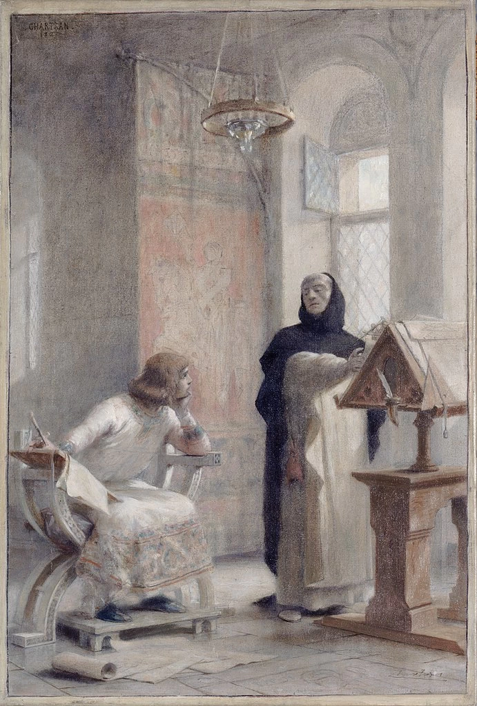 Théobald Chartran-100-Schizzo per la scalinata della Sorbona, Luigi IX all'Abbazia di Royaumont - Musée des Beaux-Arts de la ville de Paris